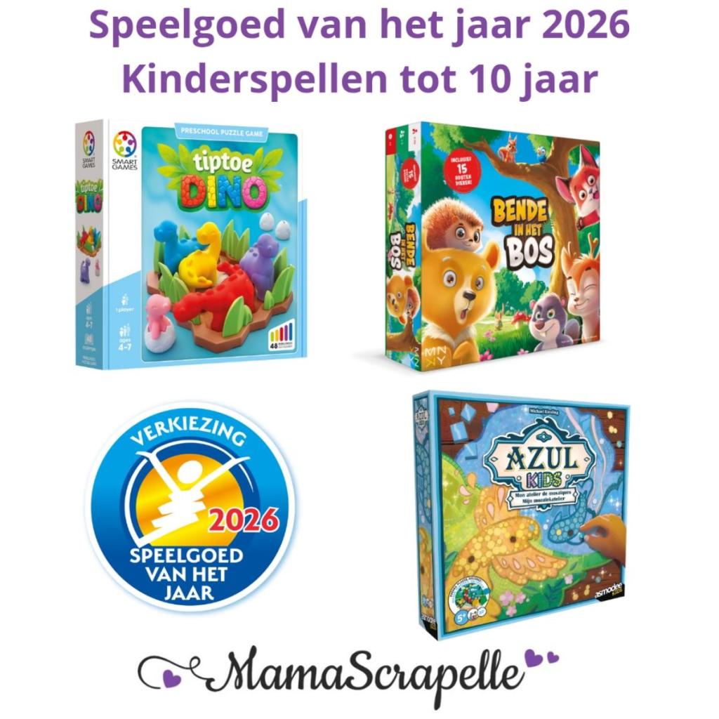 Speelgoed van het jaar 2026 - Kinderspellen tot 10 jaar
