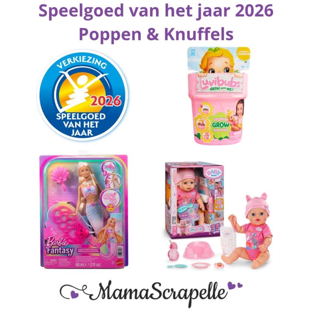Speelgoed van het jaar 2026 - Poppen & Knuffels
