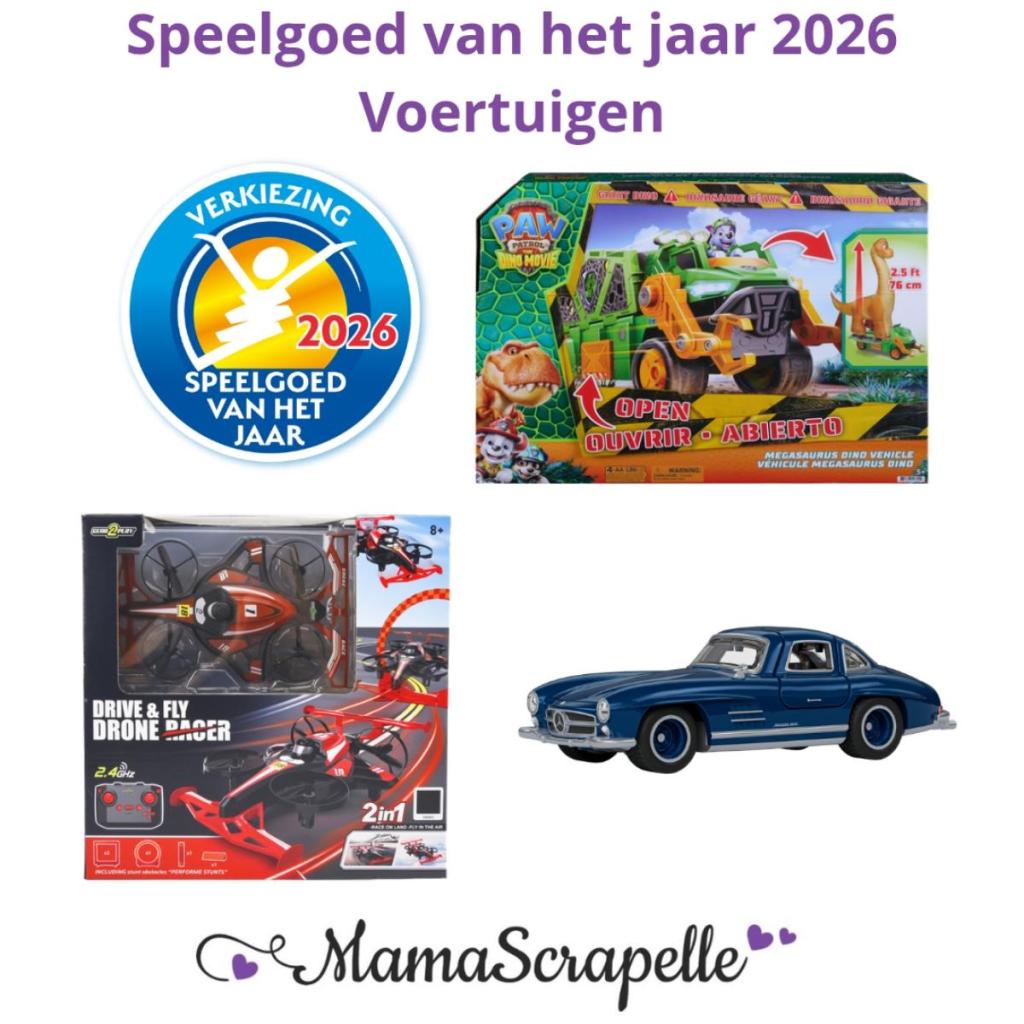 Speelgoed van het jaar 2026 - Voertuigen