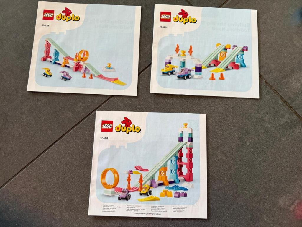 Lego Rood LEGO DUPLO 3-in-1 creatieve hellingen met voertuigen bouwset