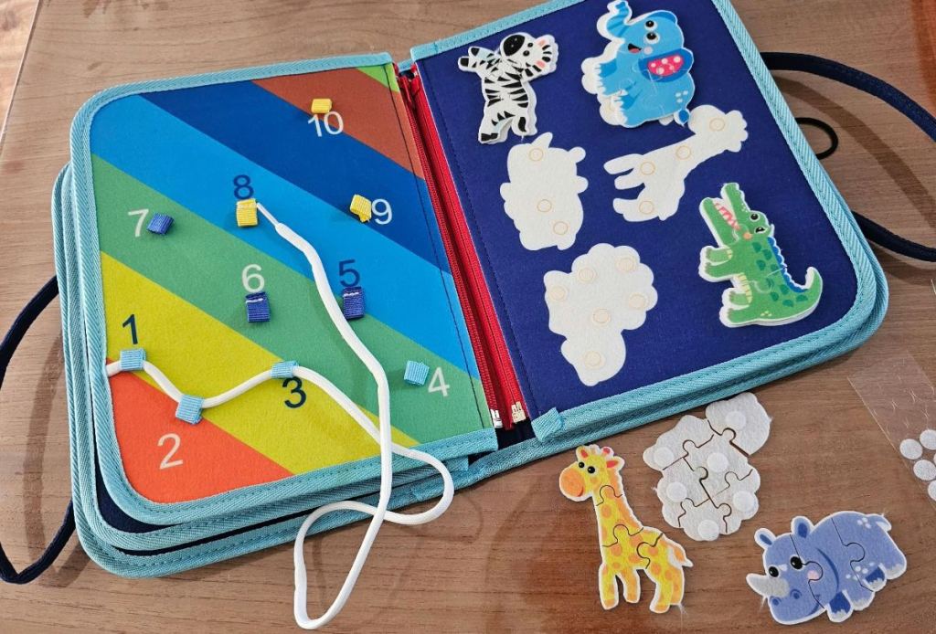 activiteitenboek  dierenpuzzel en vilt